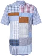 Junya Watanabe Man Patchwork Shirt - Blue