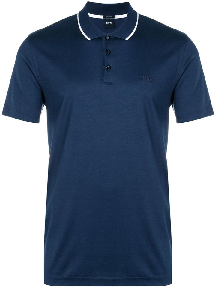 Boss Hugo Boss Logo Short-sleeve Polo Top - Blue