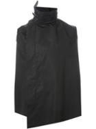 Aganovich Pleated Collar Shirt, Men's, Size: 50, Black, Cotton
