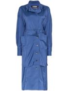 Jacquemus Button-down Belted Shirt Dress - Blue