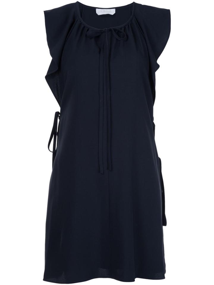 Chloé Ruffled Sleeveless Dress - Blue