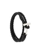 Tom Ford Woven Leather String Bracelet - Black