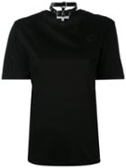 Carven - 'chok' Logo T-shirt - Women - Cotton/polyester - S, Black, Cotton/polyester