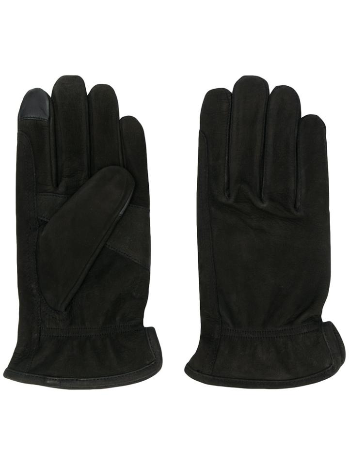Filippa-k Contrast Textured Gloves - Black