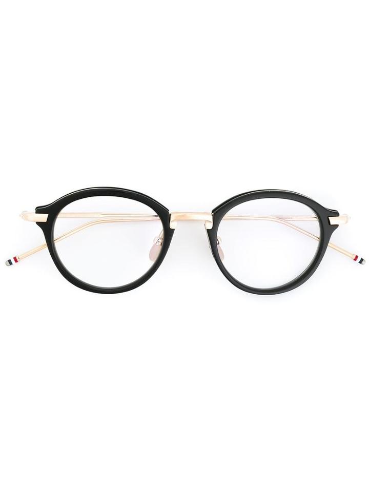 Thom Browne Round Frame Glasses, Black, Acetate