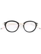 Thom Browne Round Frame Glasses, Black, Acetate