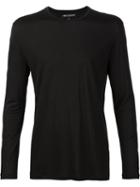 Neil Barrett Long Sleeve T-shirt, Men's, Size: Xs, Black, Viscose