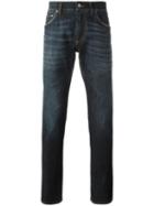 Dolce & Gabbana Straight Leg Jeans, Men's, Size: 56, Blue, Cotton/spandex/elastane