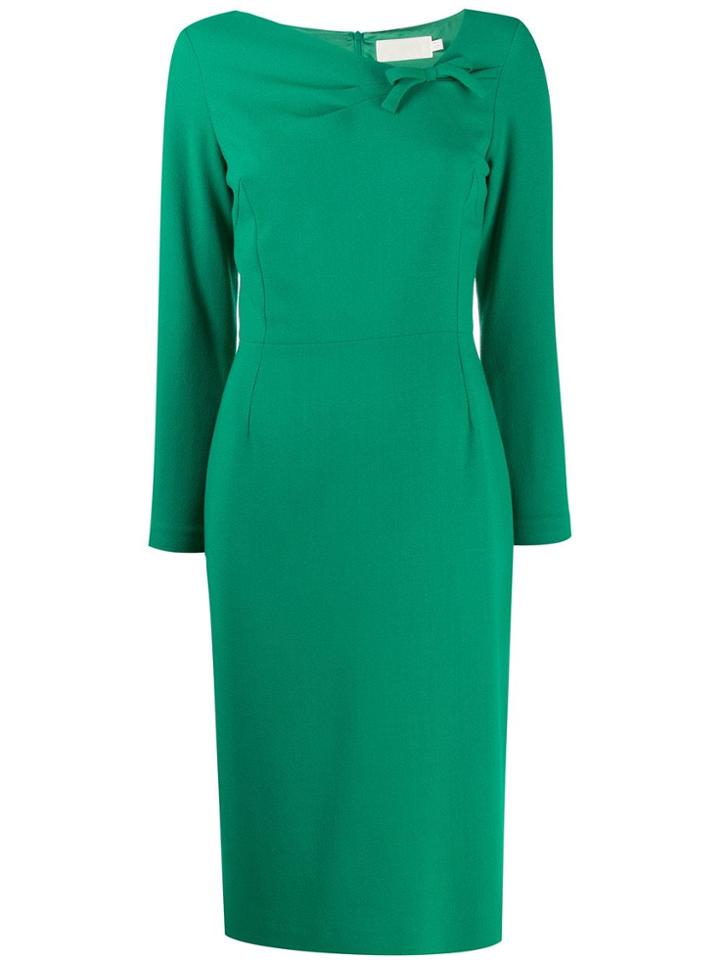 Goat Justine Bow Detail Dress - Green