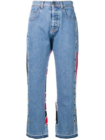 Iceberg Colour Blocking Jeans - Blue