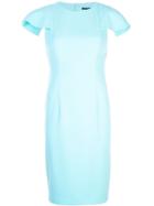 Black Halo Uneven Sleeve Dress - Blue