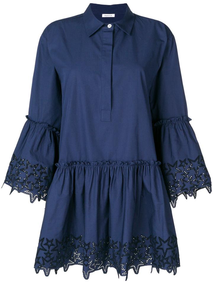 P.a.r.o.s.h. Casual Flouncy Dress - Blue