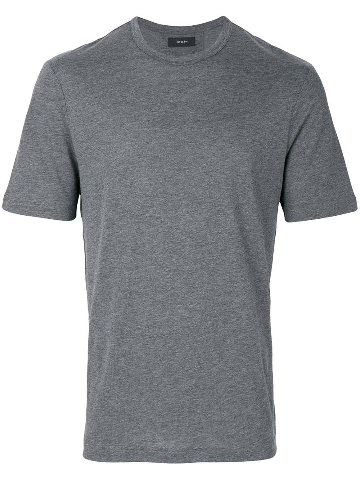Joseph - Basic T-shirt - Men - Cotton/lyocell - L, Grey, Cotton/lyocell