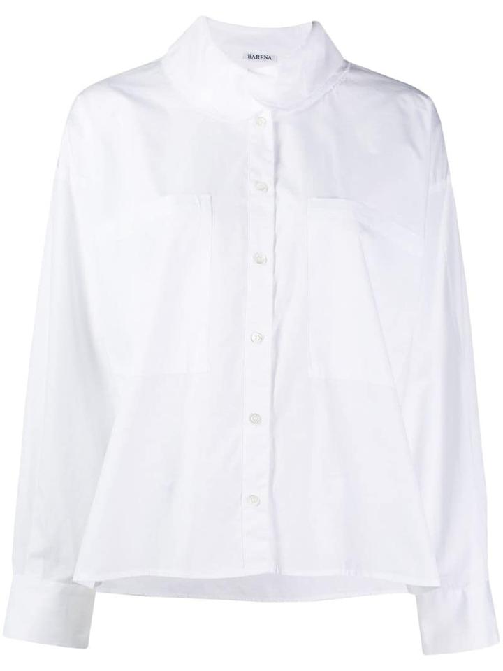 Barena Contrasting Collar Shirt - White