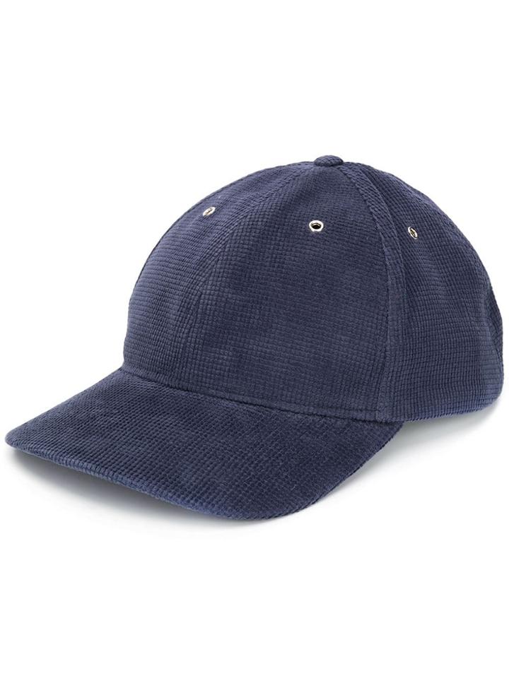 Ymc Textured Baseball Cap - Blue