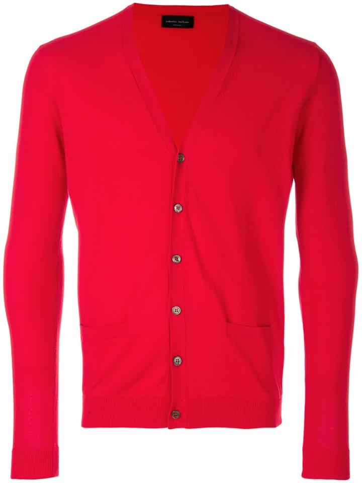 Roberto Collina Slim-fit Cardigan - Red