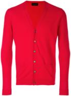 Roberto Collina Slim-fit Cardigan - Red