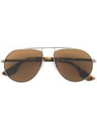 Mcq By Alexander Mcqueen Eyewear Tortoiseshell Aviator Sunglasses -