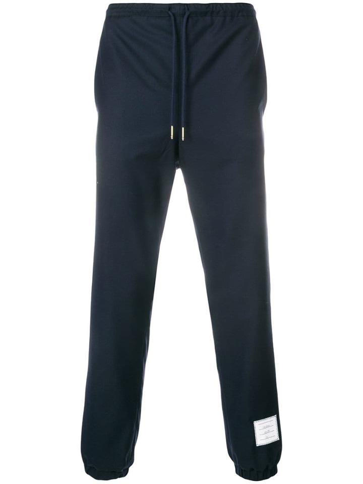 Thom Browne Super 120s Twill Track Trouser - Blue