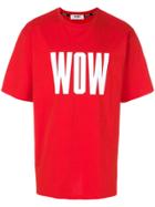 Msgm Wow T-shirt - Red