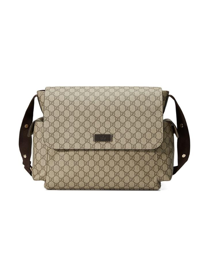 Gucci Kids Gg Supreme Diaper Bag - Neutrals