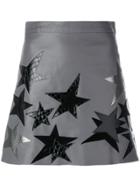 Manokhi Star Patch A-line Skirt - Grey