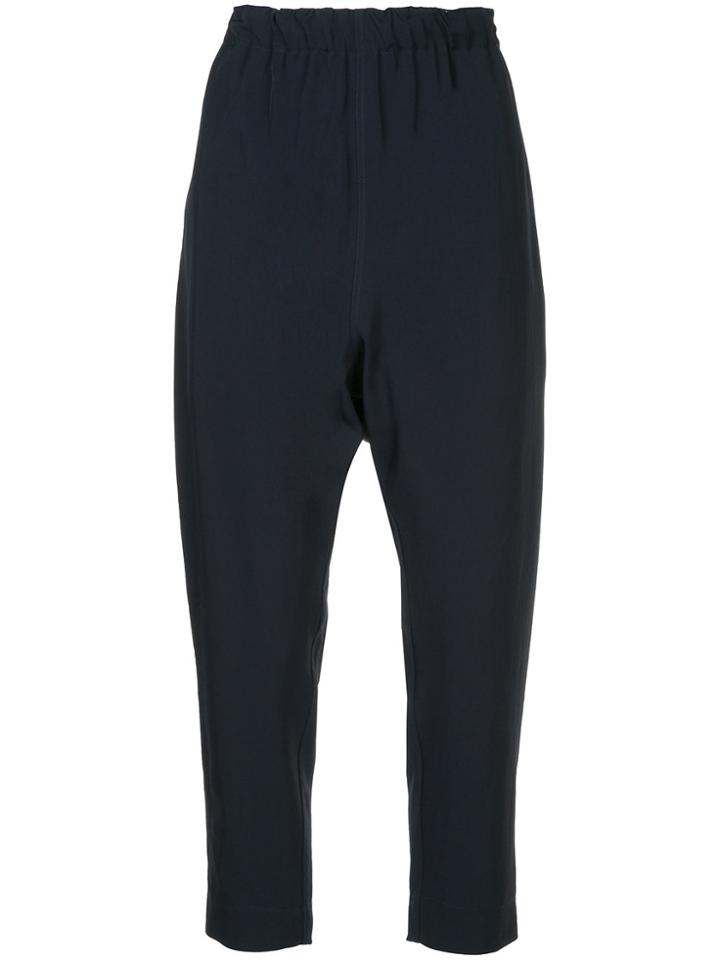 Bassike Elasticated Waist Trousers - Blue