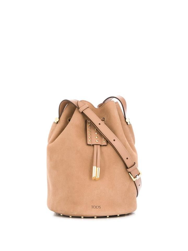 Tod's Studded Bucket Bag - Neutrals