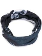 Takahiromiyashita The Soloist Photographic Print Band Collar - Blue