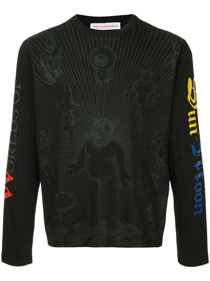 Walter Van Beirendonck Sun & Moon Sweatshirt - Black