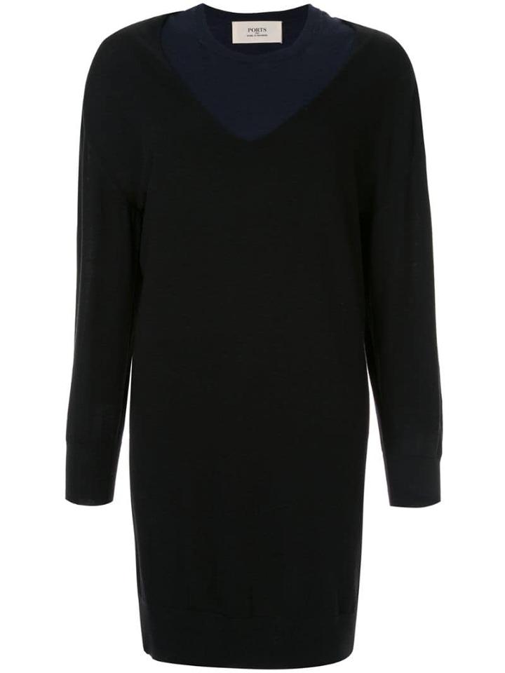 Ports 1961 Convertible Knitted Dress - Black