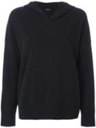 Joseph - Hooded Jumper - Women - Nylon/wool - M, Black, Nylon/wool