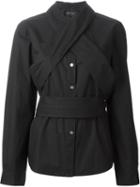 Marc By Marc Jacobs Crisscross Strap Detail Shirt, Women's, Size: Medium, Black, Cotton