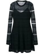 Mcq Alexander Mcqueen Geometric Knitted Skater Dress