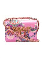 Isla Sugar Embroidered Shoulder Bag - Pink