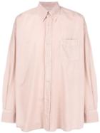 Our Legacy Oversized Button Down Shirt - Pink & Purple