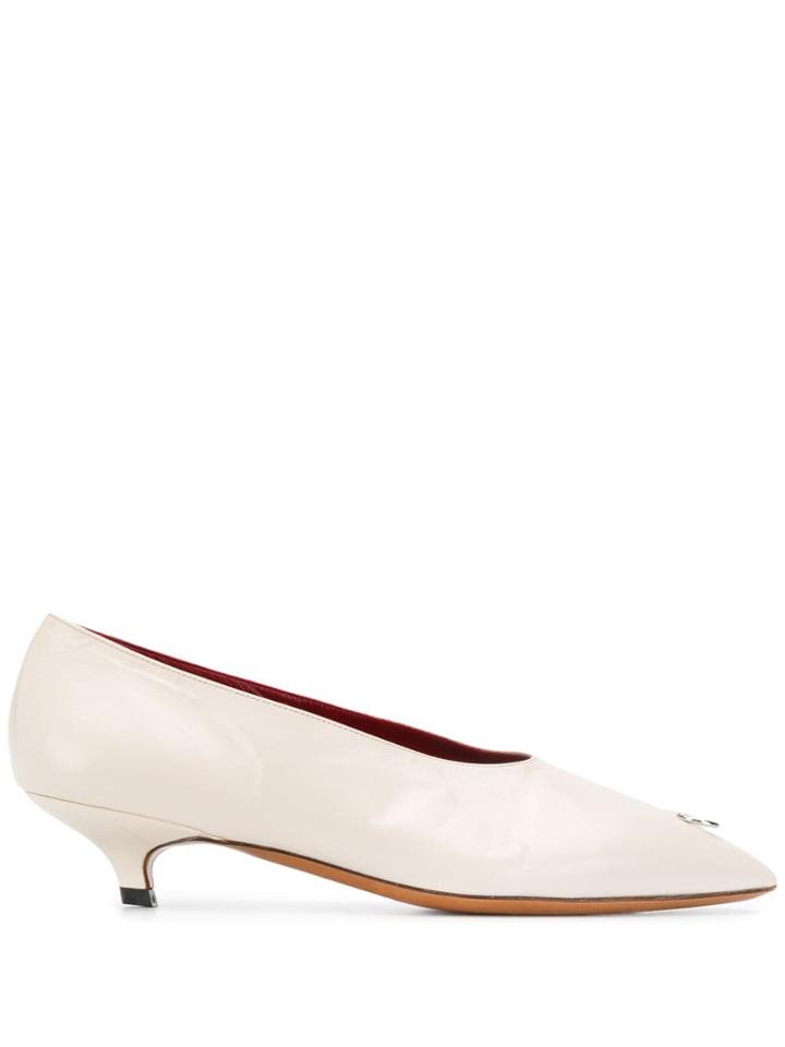 Marni Kitten Heel Pumps - Neutrals