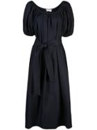 Co Belted Midi Dress - Blue