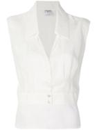 Chanel Vintage Two Layer Blouse - White