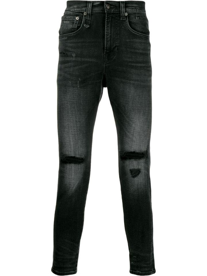 R13 Ripped Detail Jeans - Black