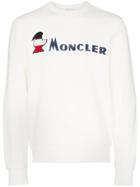 Moncler Logo Printed Sweatshirt - White