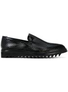 Diego Vanassibara Perforated Slippers - Black