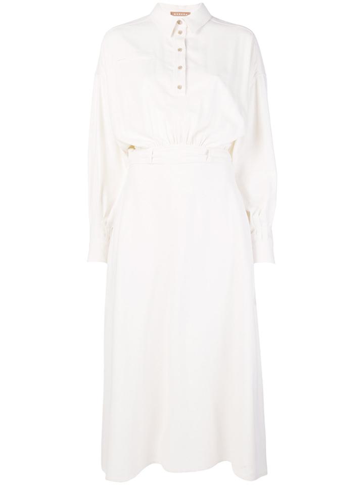 Nehera Shirt-and-skirt Dress - White