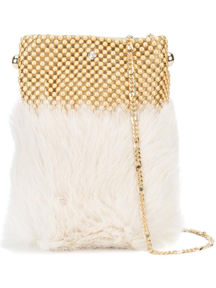 Laura B Soft Mobile Bag - White