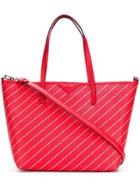 Karl Lagerfeld K/stripe Logo Shopper Tote - Red