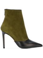 Balmain Toe Capped Boots - Green