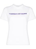 Coperni Tonight I'm Yours Printed T-shirt - White
