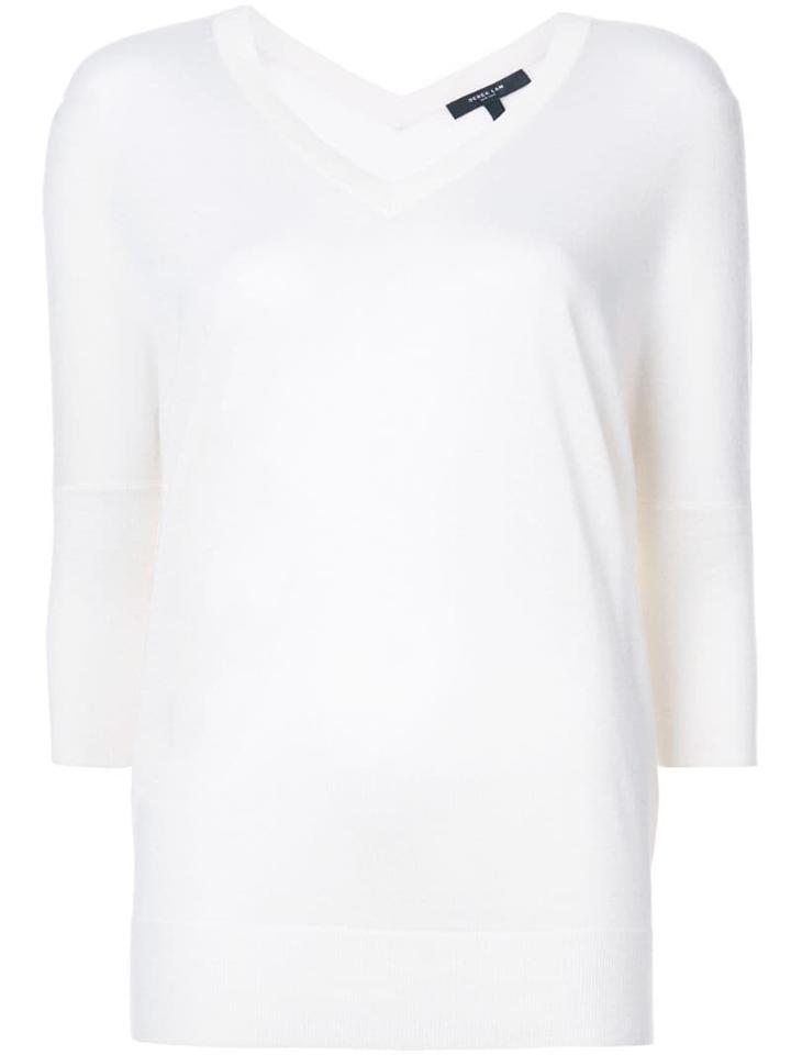 Derek Lam Ezme Batwing Sweater - White