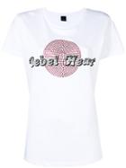 Pinko Rebel Heart Print T-shirt - White