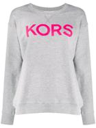 Michael Michael Kors Neon Logo Sweatshirt - Grey